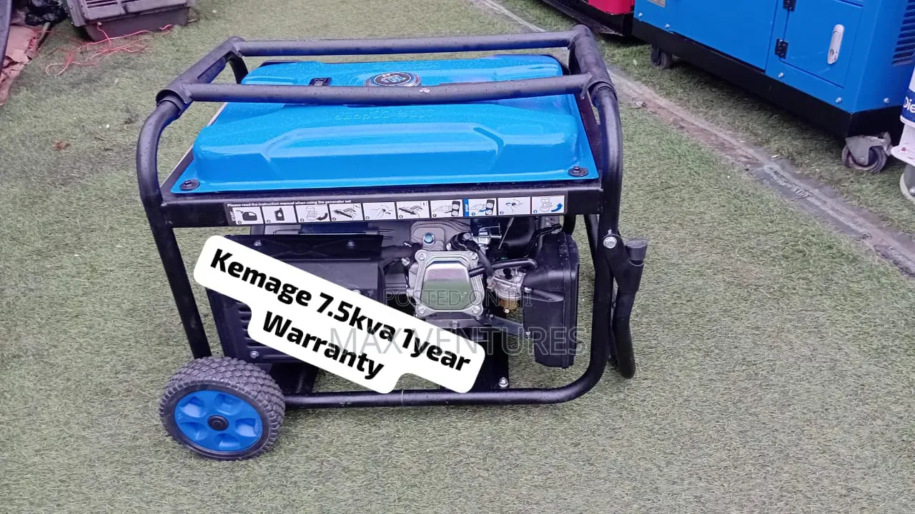 Powerful KEMAGE 7.5KVA Petrol Generator at Great Price 7.5kva