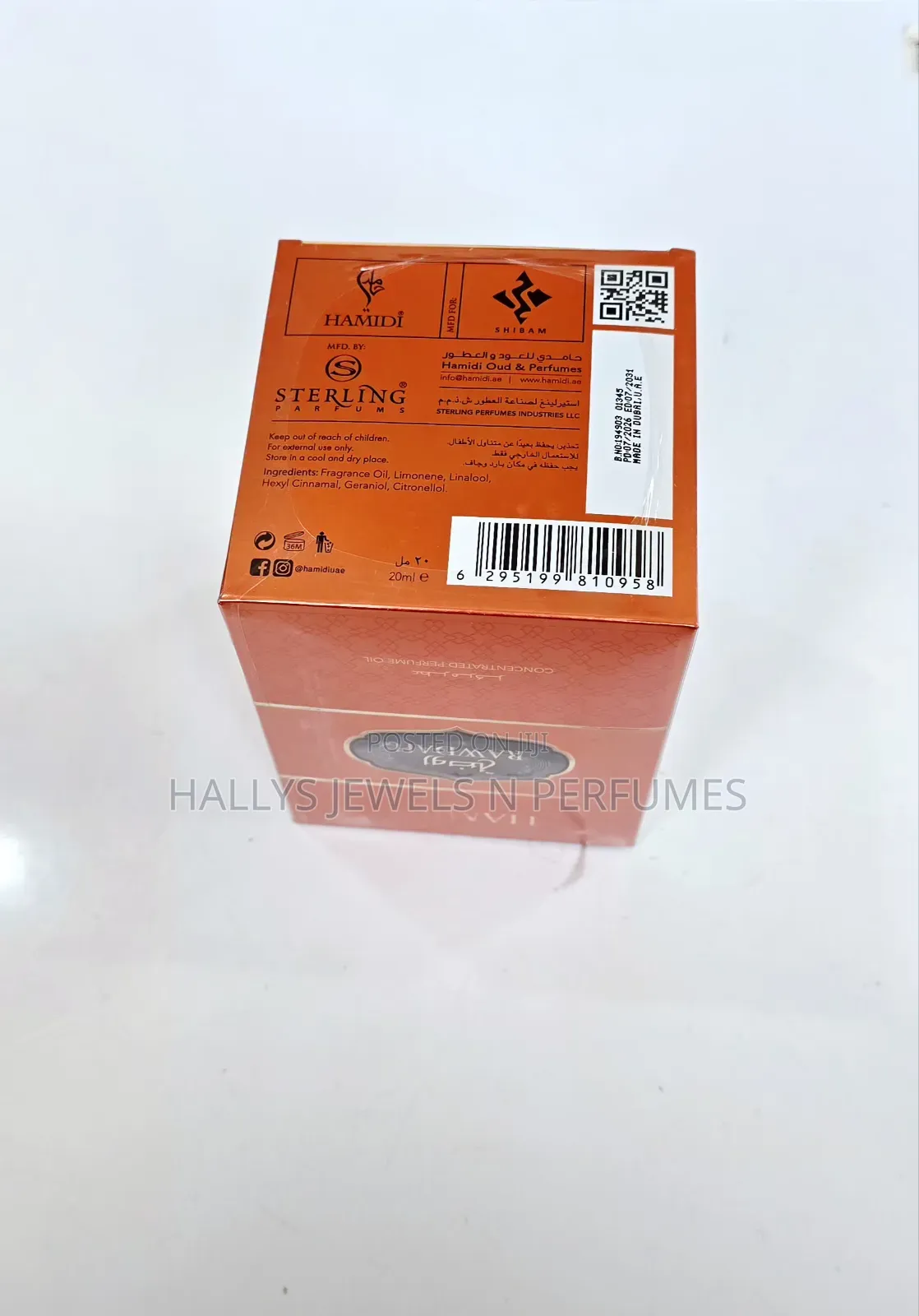 Rawdah Concentrated Perfume Oil by Hamidi