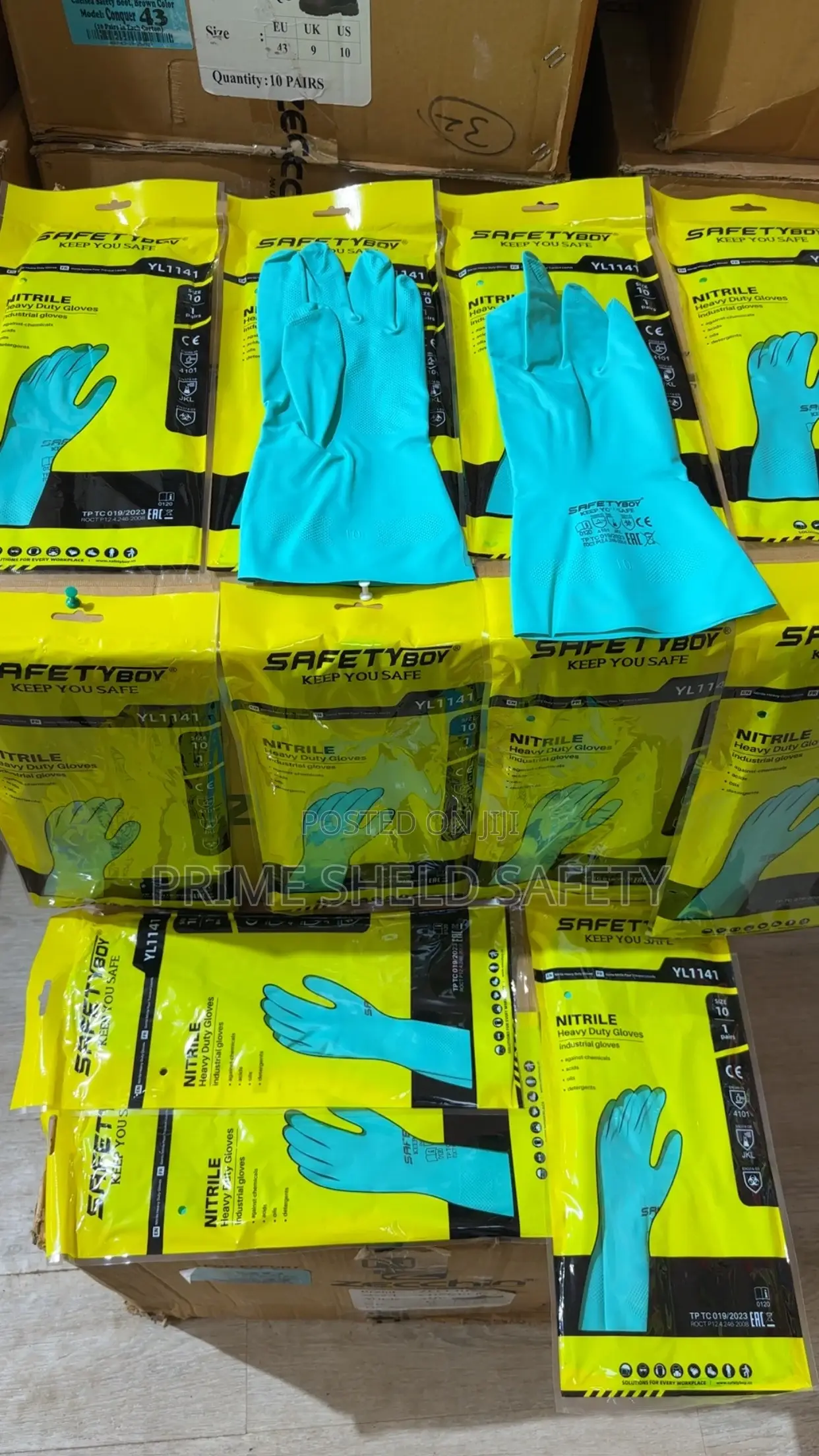 SafetyBoy Nitrile Heavy Duty Gloves – Chemical & Industrial Gloves