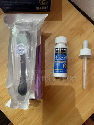 Kirkland Minoxidil, Derma Roller Biotin Hair Growth Kit