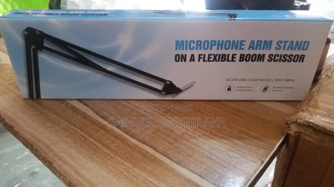 Microphone Boom Arm Studio Podcast USB Mic Stand+Desk Clamp