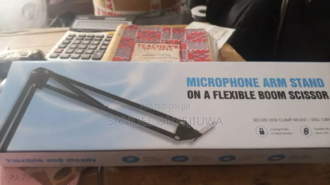 Microphone Boom Arm Studio Podcast USB Mic Stand+Desk Clamp