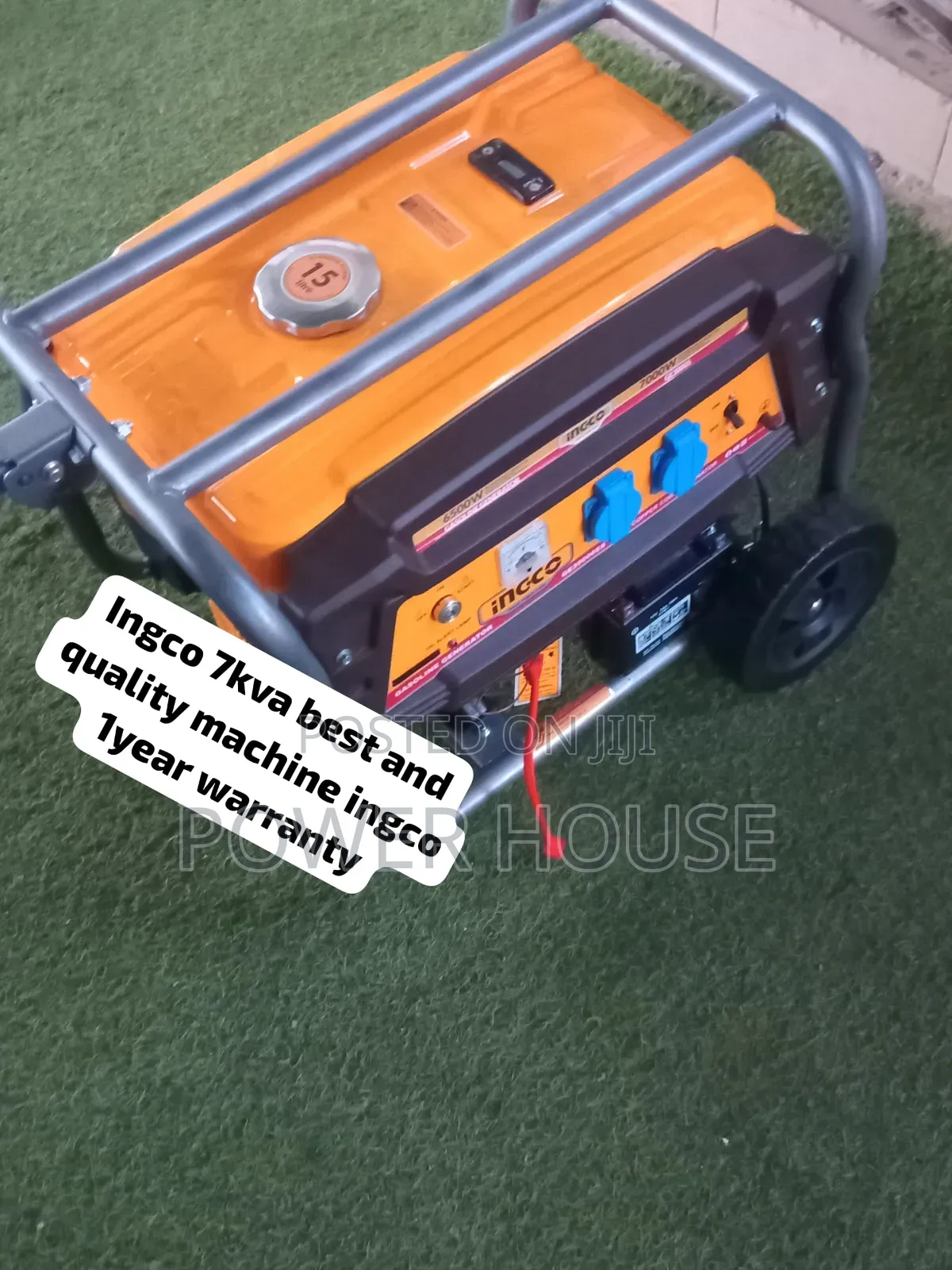 INGCO 7000W 7KVA Gasoline Genset – Powerful Engine, Durable Frame