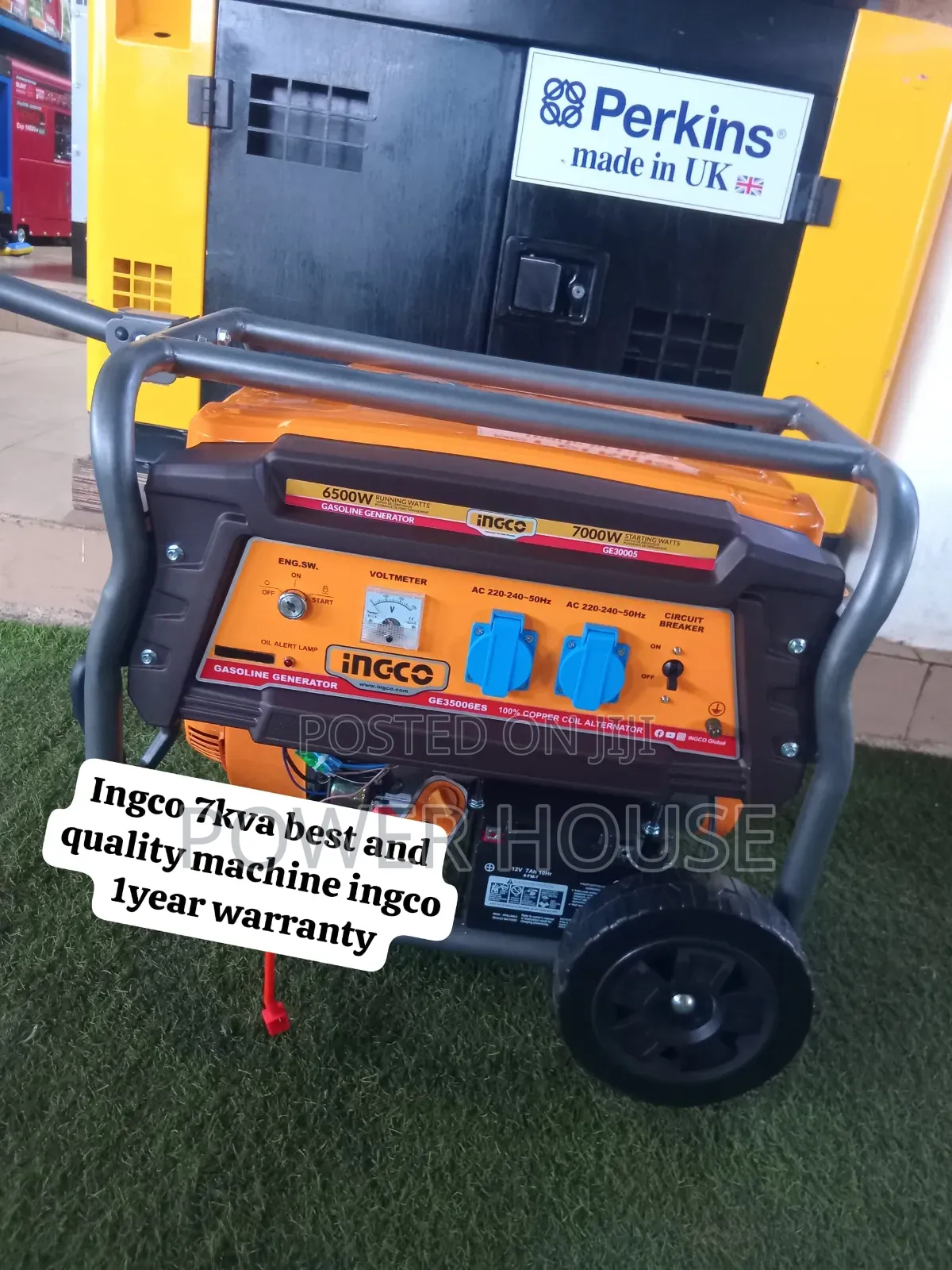 Powerful INGCO 7KVA Generator – 7000W Petrol Genset Built for Strong