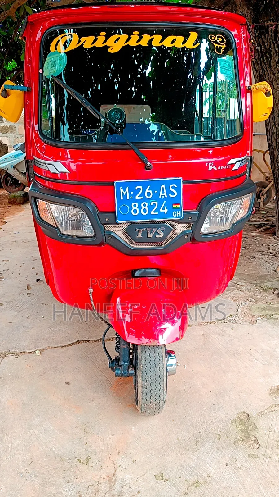 TVS King Deluxe Plus iTouch Start 2025 Red