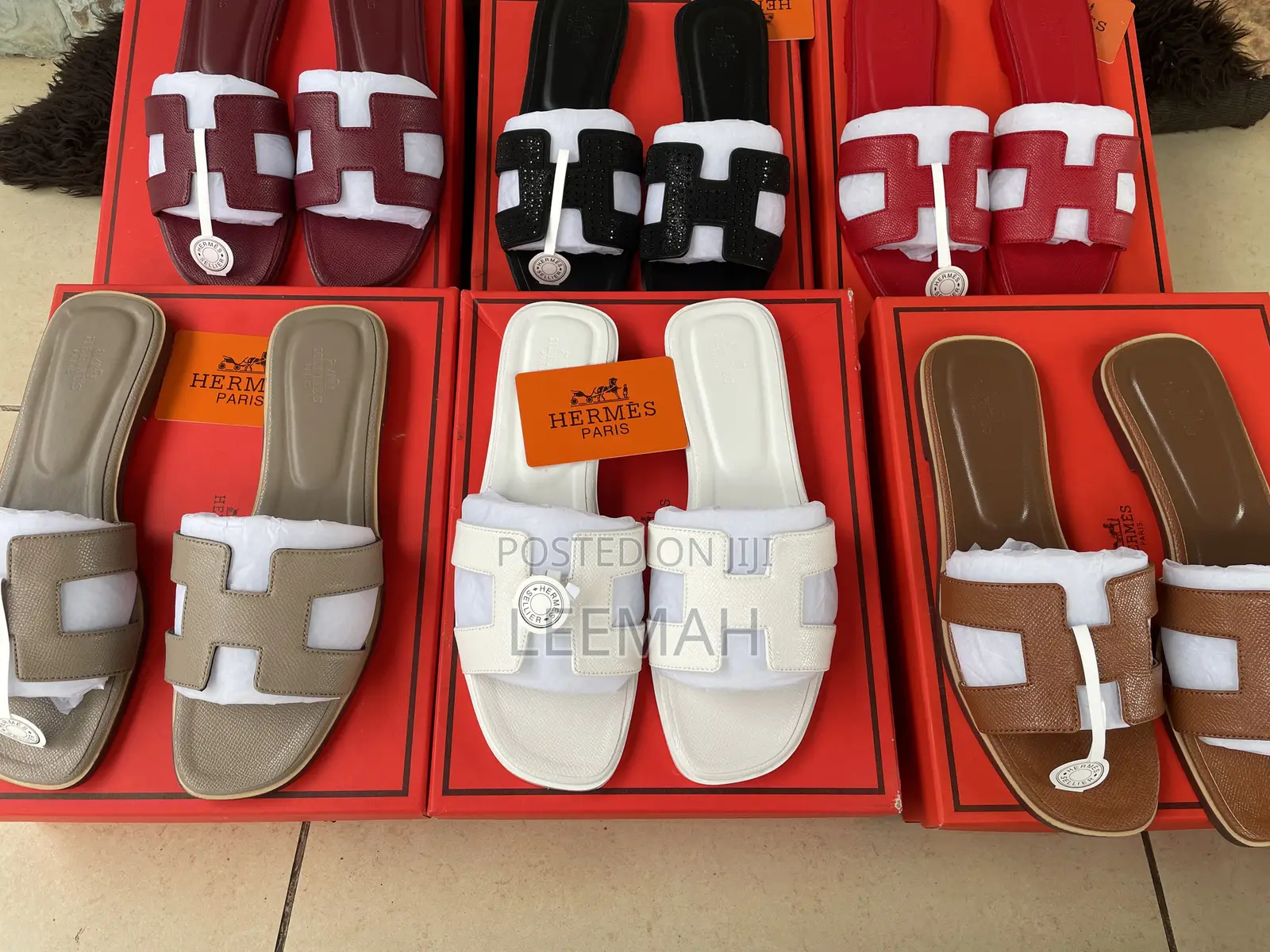 Hermes Slippers in Box