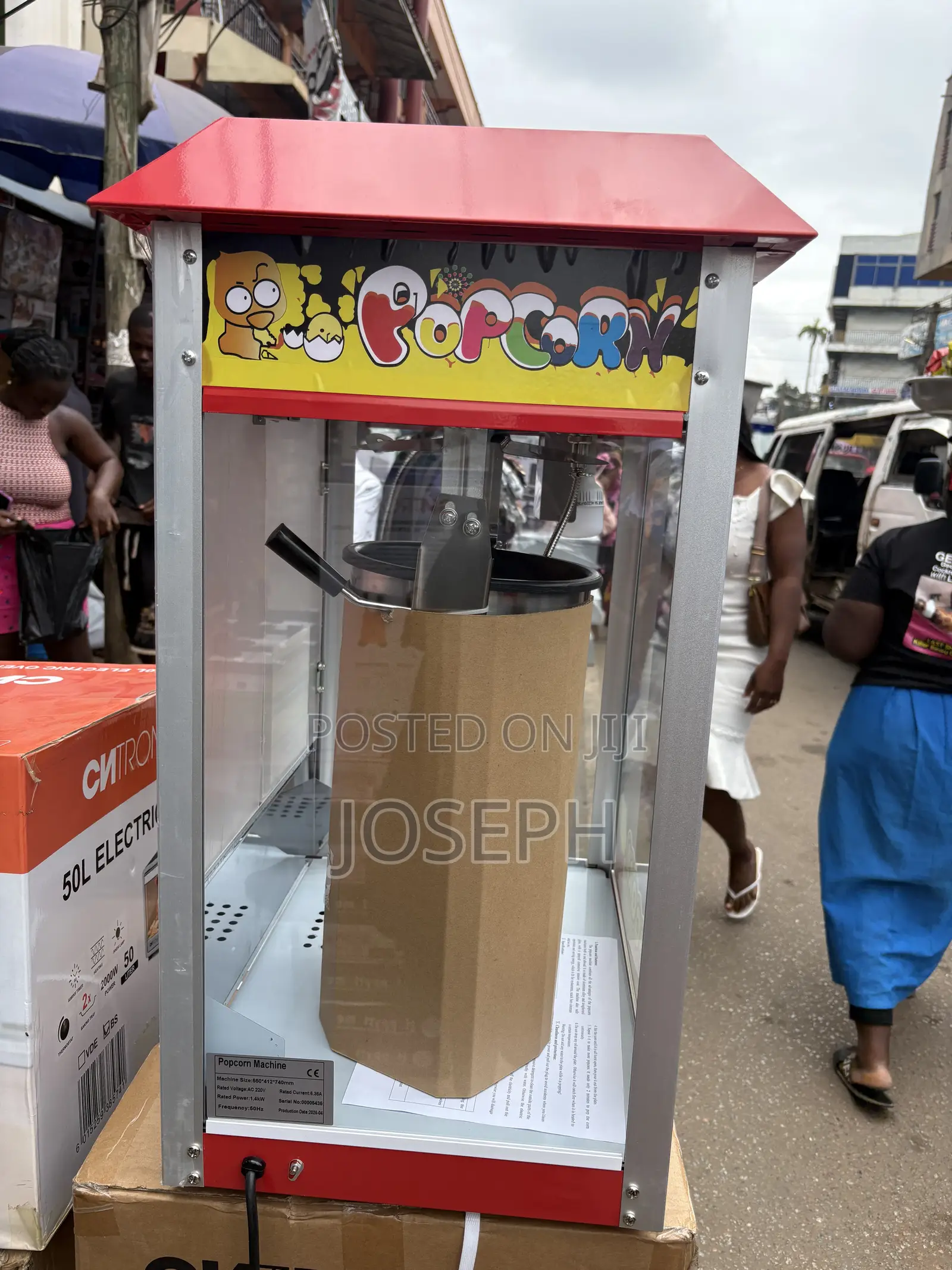 Stainless Steel Commercial Popcorn Machine -