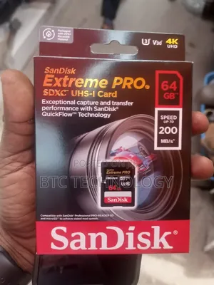 Sandisk Extreme Pro 64gb Camera  Memory Card
