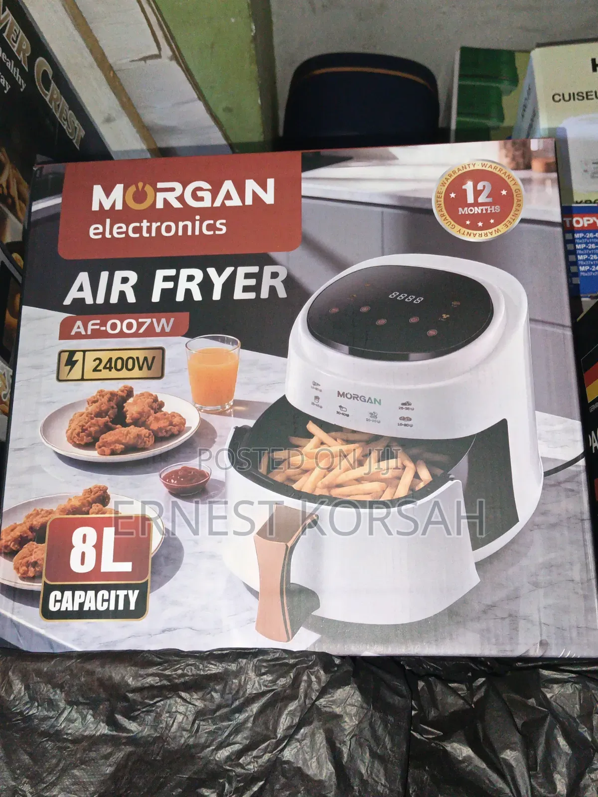 8l Extra Large Capacity Airfryer Morgan