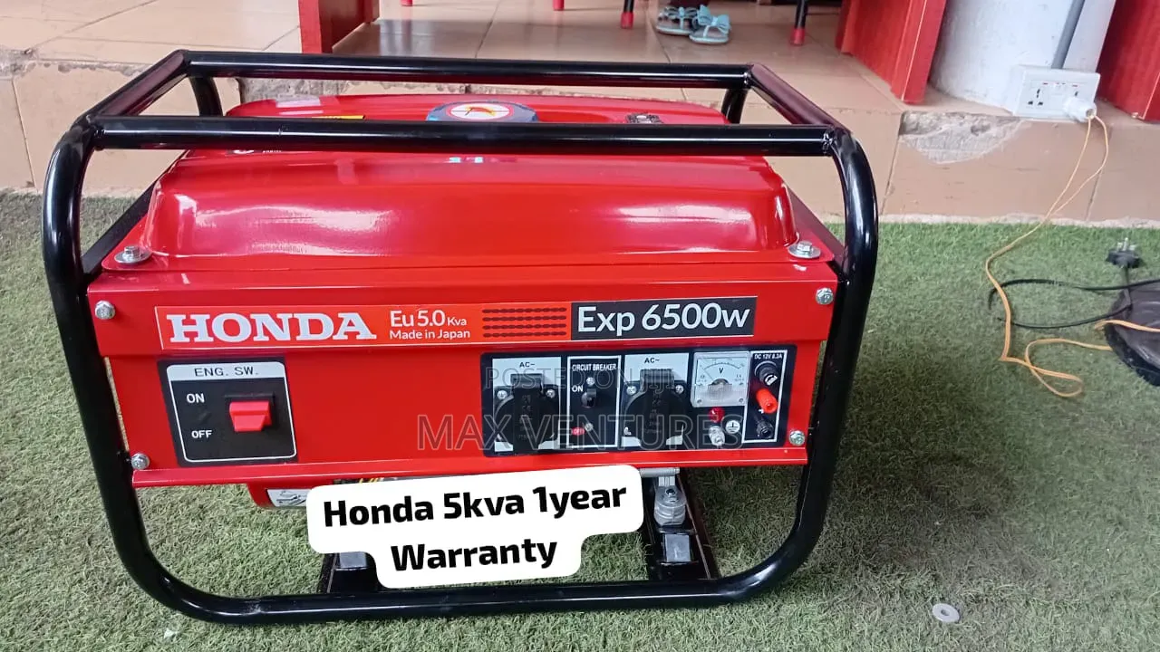 Portable Honda 6500 Watts Generator – Easy Start 5kva