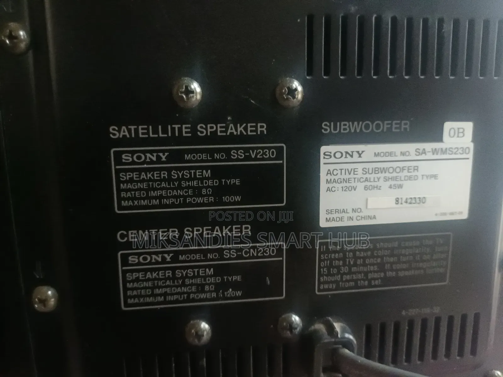 Sony Home Theater Subwoofer