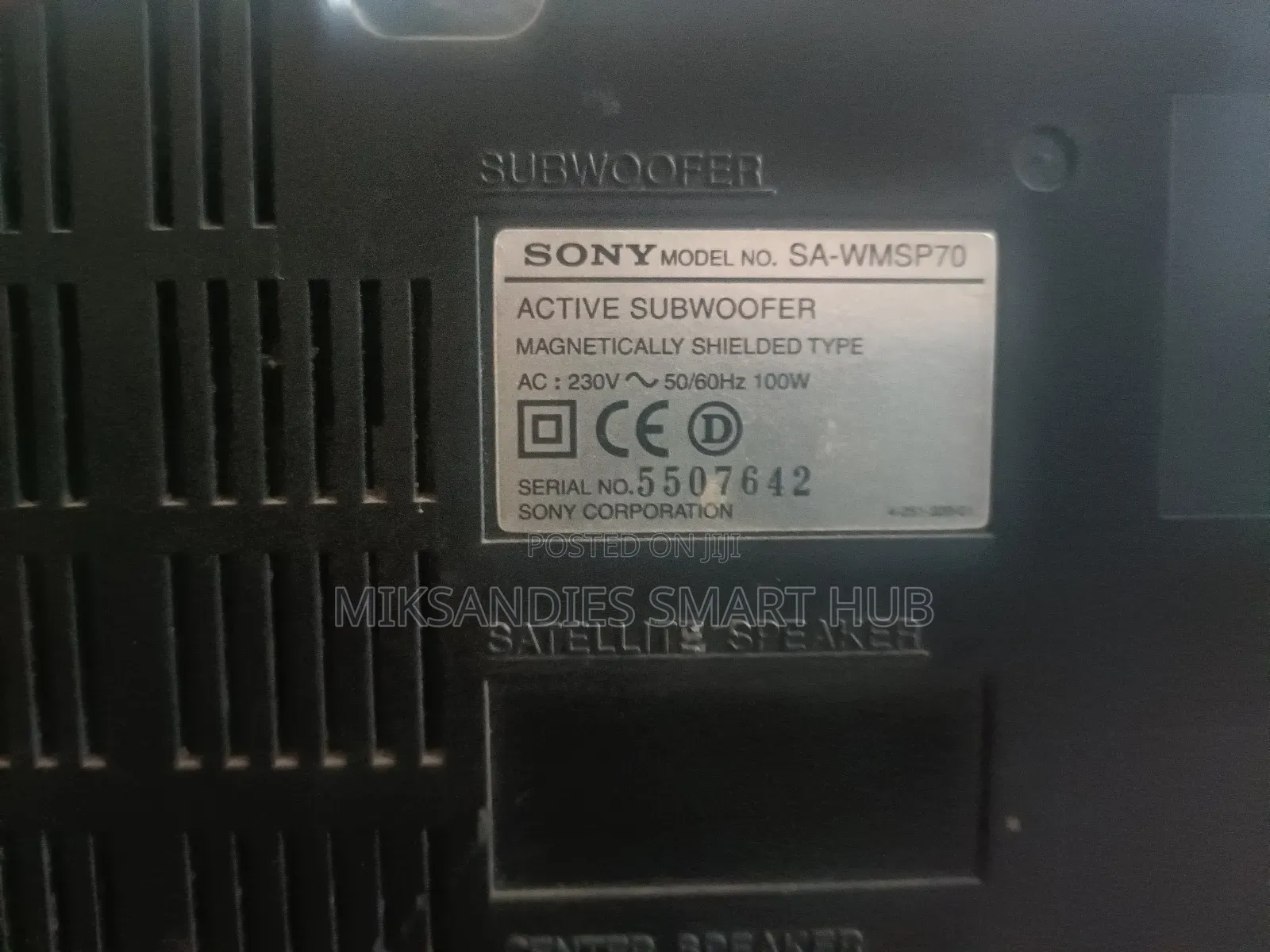 Sony Home Theater Subwoofer