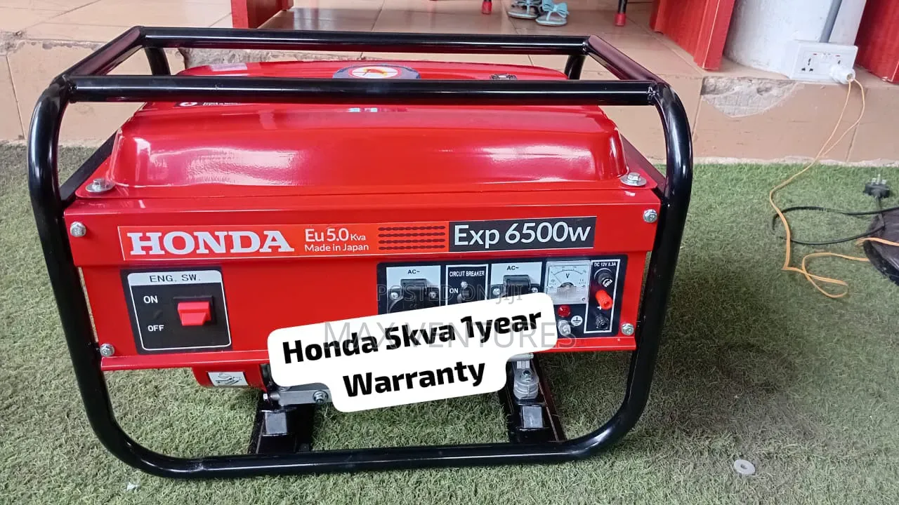 Rugged Honda 6500W Generator – Stable Power Supply 5kva