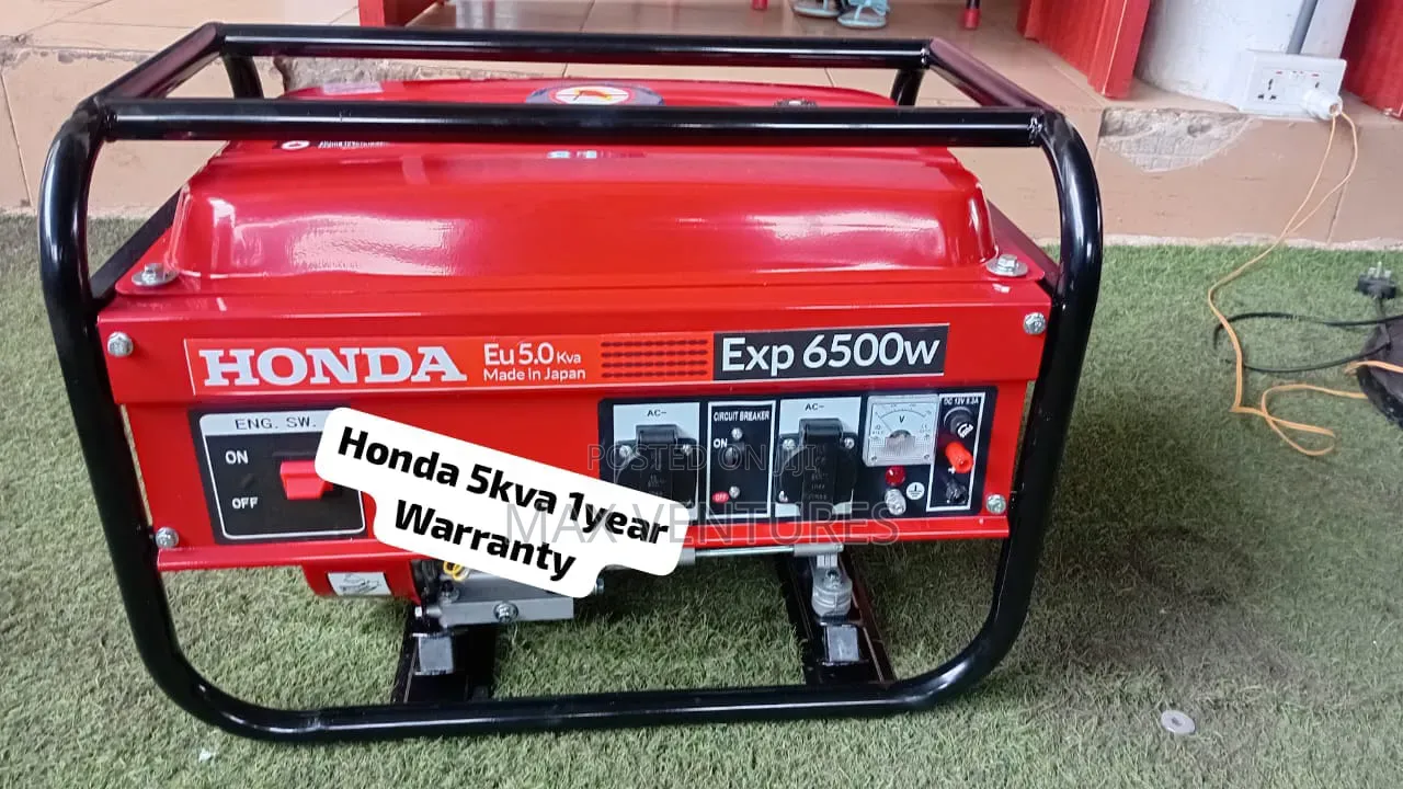Rugged Honda 6500W Generator – Stable Power Supply 5kva