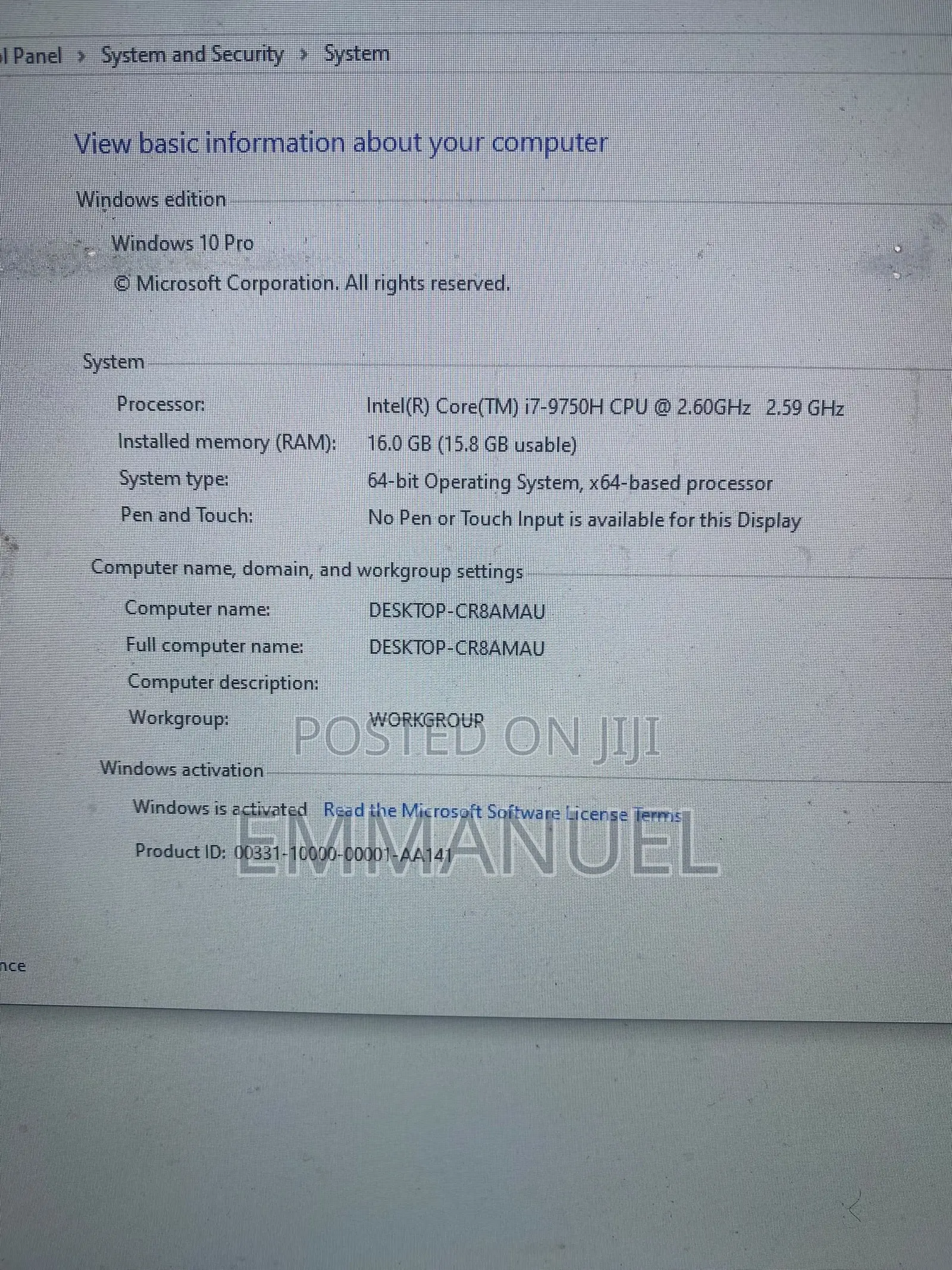 Laptop Alienware M15X R2 16GB Intel Core i7 SSD 256GB