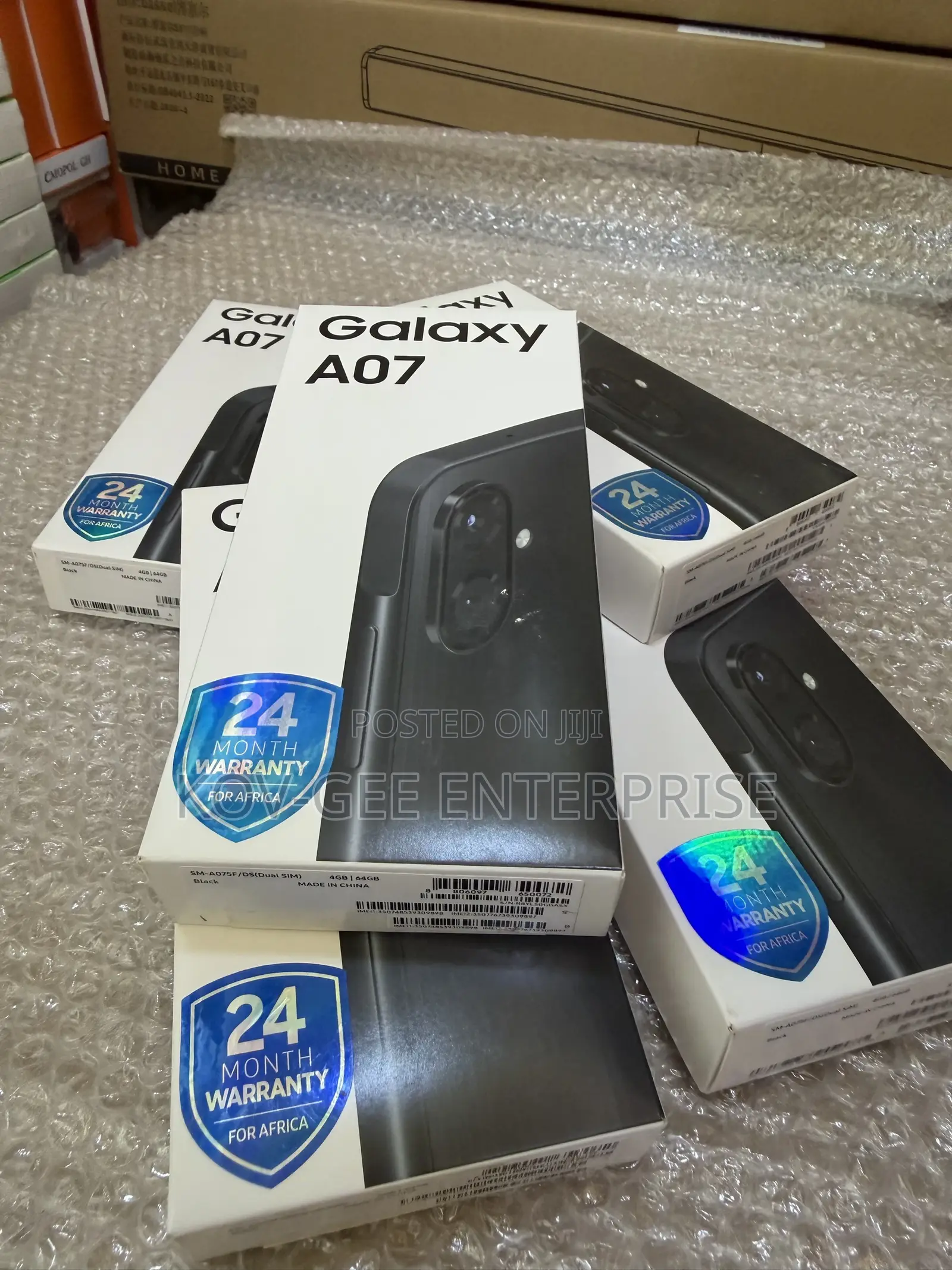 New Samsung Galaxy A07 4G 64 GB Black