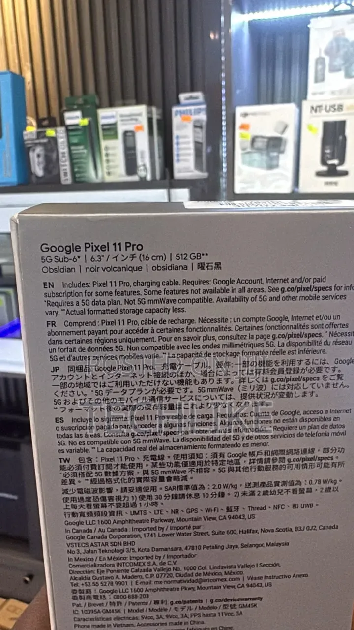 New Google Pixel 11 Pro 512 GB Black