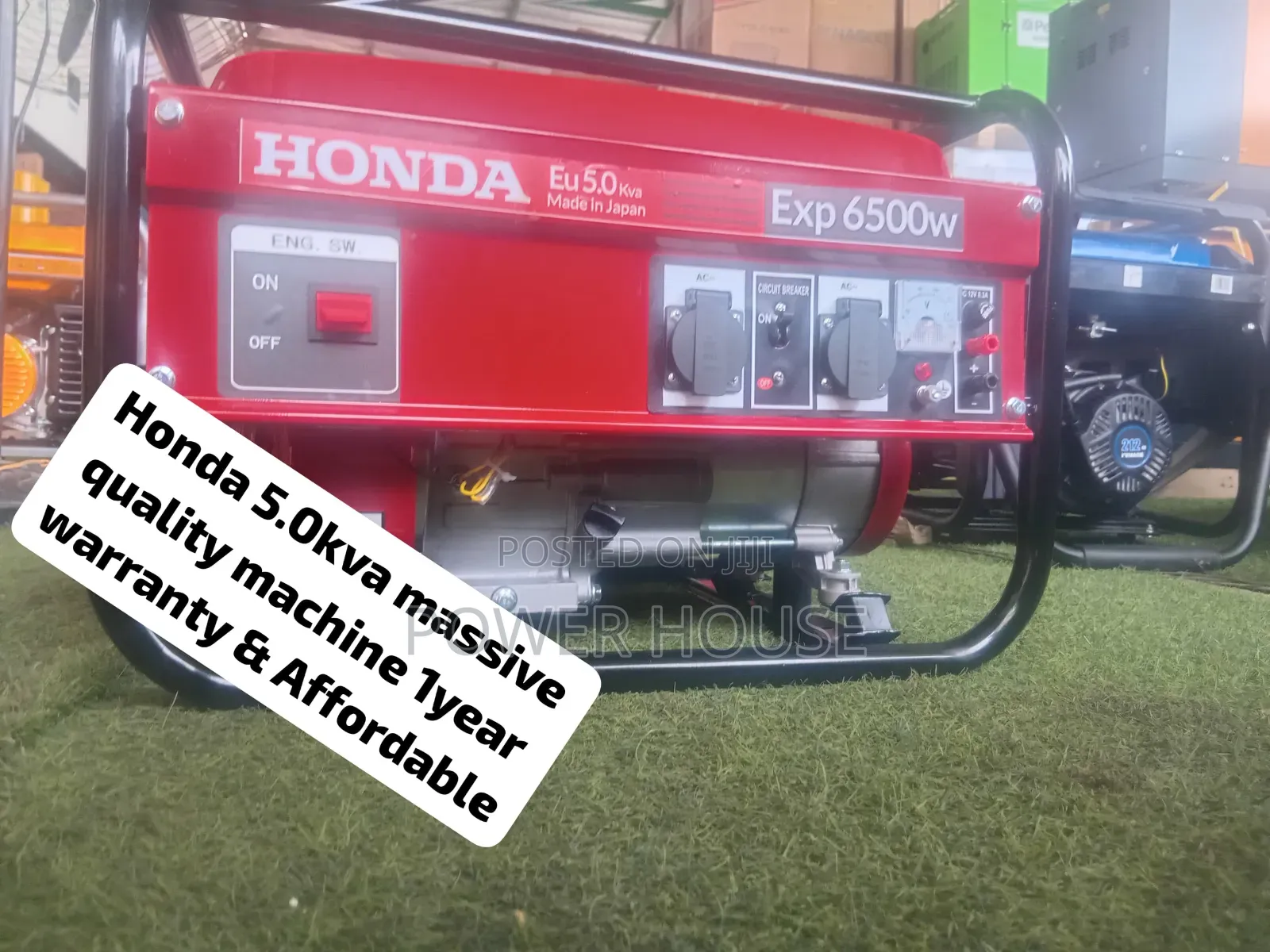 Honda EU 5.0KVA 6500W Heavy Duty Petrol Generator