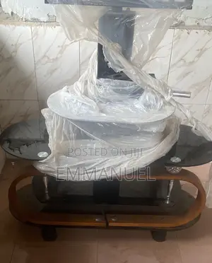 Glass Table With a TV Stand Combined