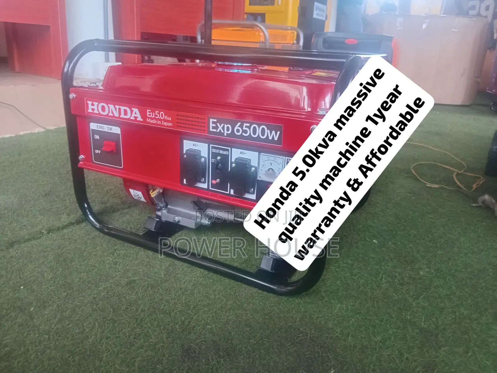 Honda EU 5.0KVA 6500W Petrol Genset – Quality Heavy Duty Generator
