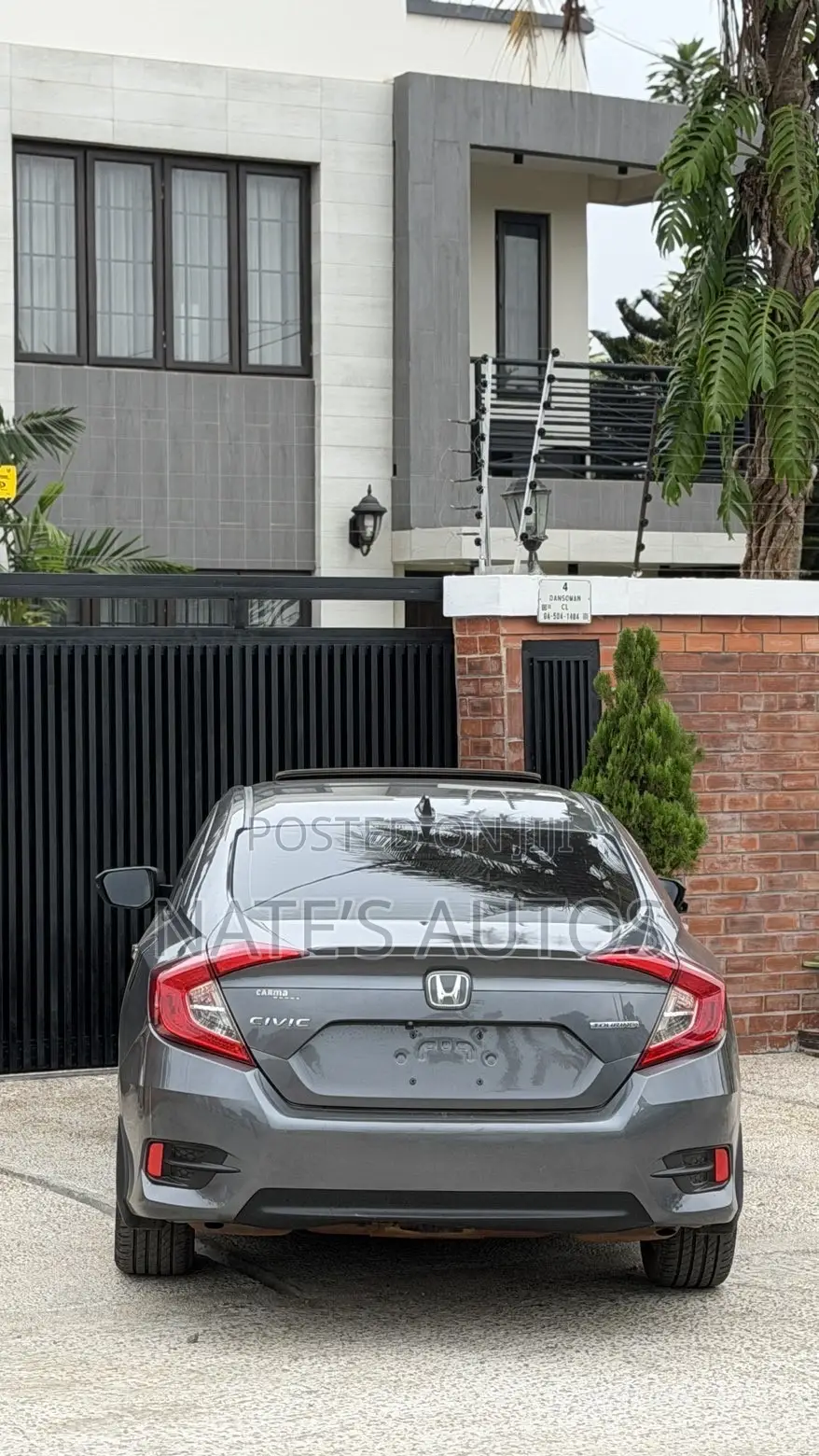Honda Civic Touring 4dr Sedan (1.5L 4cyl) 2017 Gray