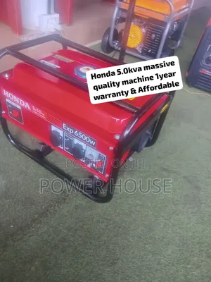 Powerful Honda 6500W 5KVA Generator – Heavy Duty Petrol Genset Built