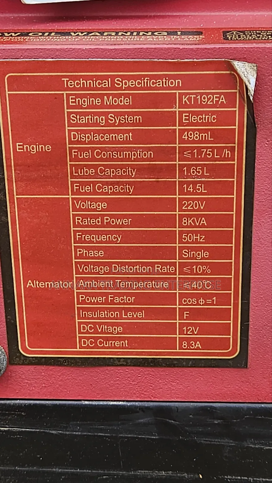 Honda Diesel Generator