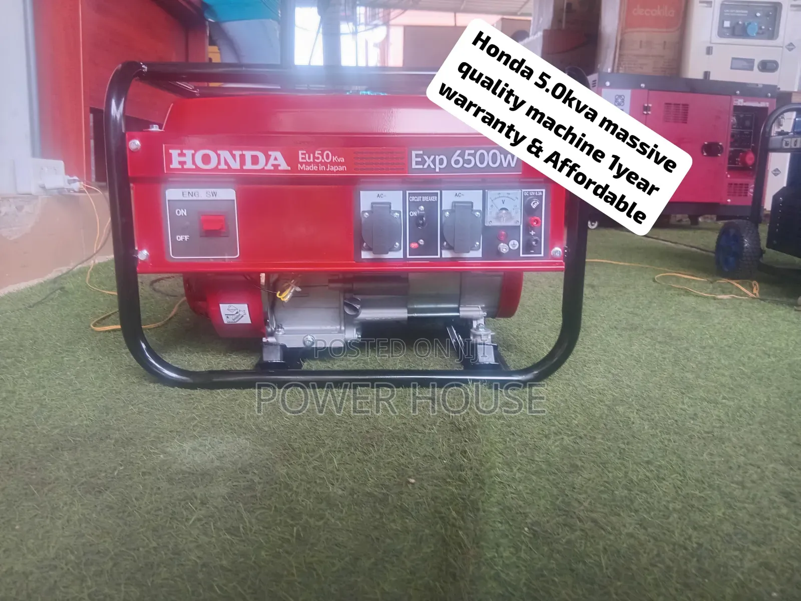 Affordable Honda 5KVA 6500W Generator – Durable Heavy Duty Genset