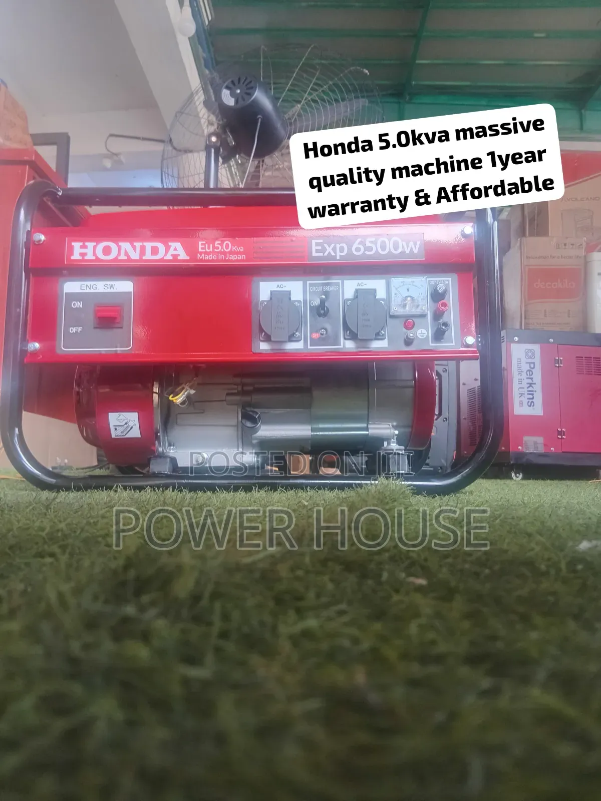 Honda EU 5.0KVA 6500W Generator – Premium Looking Heavy Duty Petrol