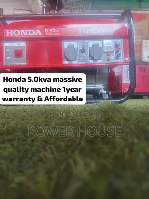 Honda EU 5.0KVA 6500W Generator – Premium Looking Heavy Duty Petrol