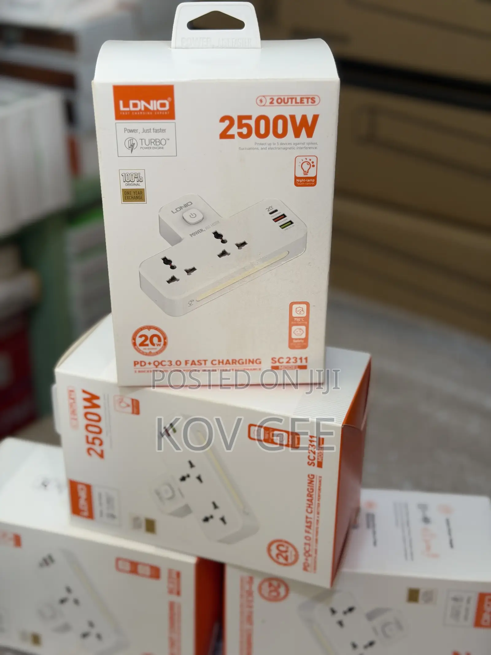 2 AC Outlets Portable Extension Power Socket SC2311