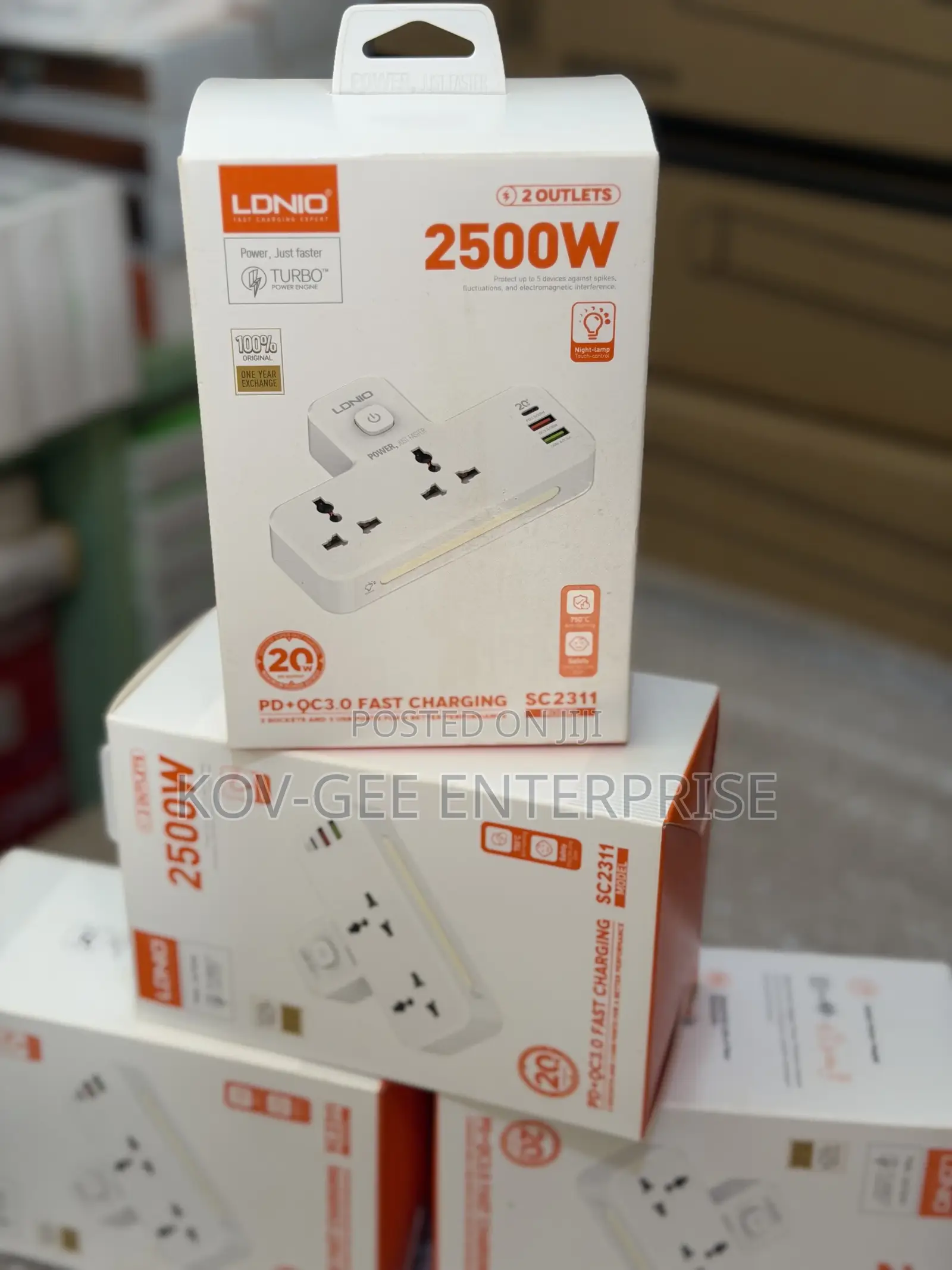 2 AC Outlets Portable Extension Power Socket SC2311