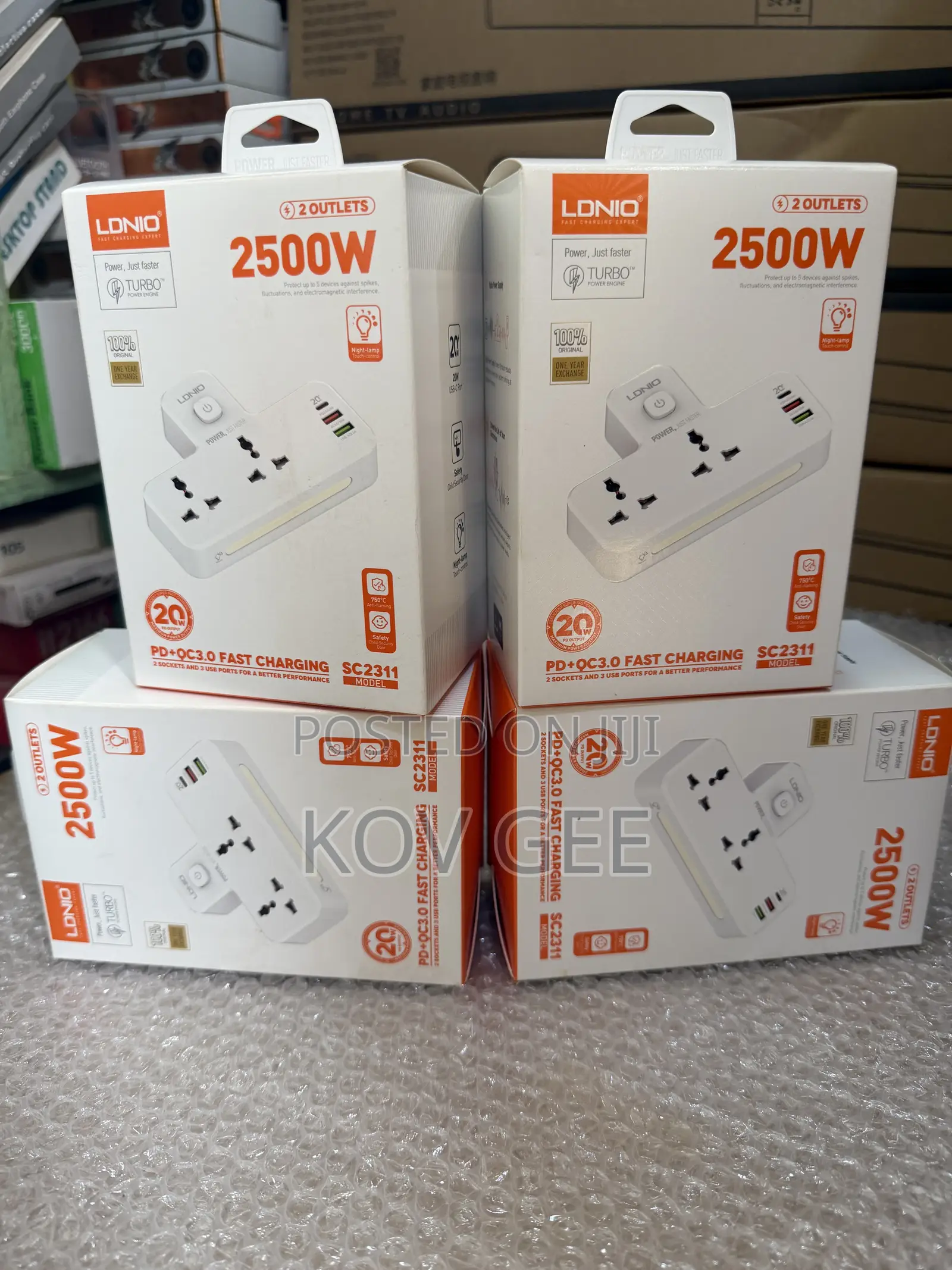 2 AC Outlets Portable Extension Power Socket SC2311