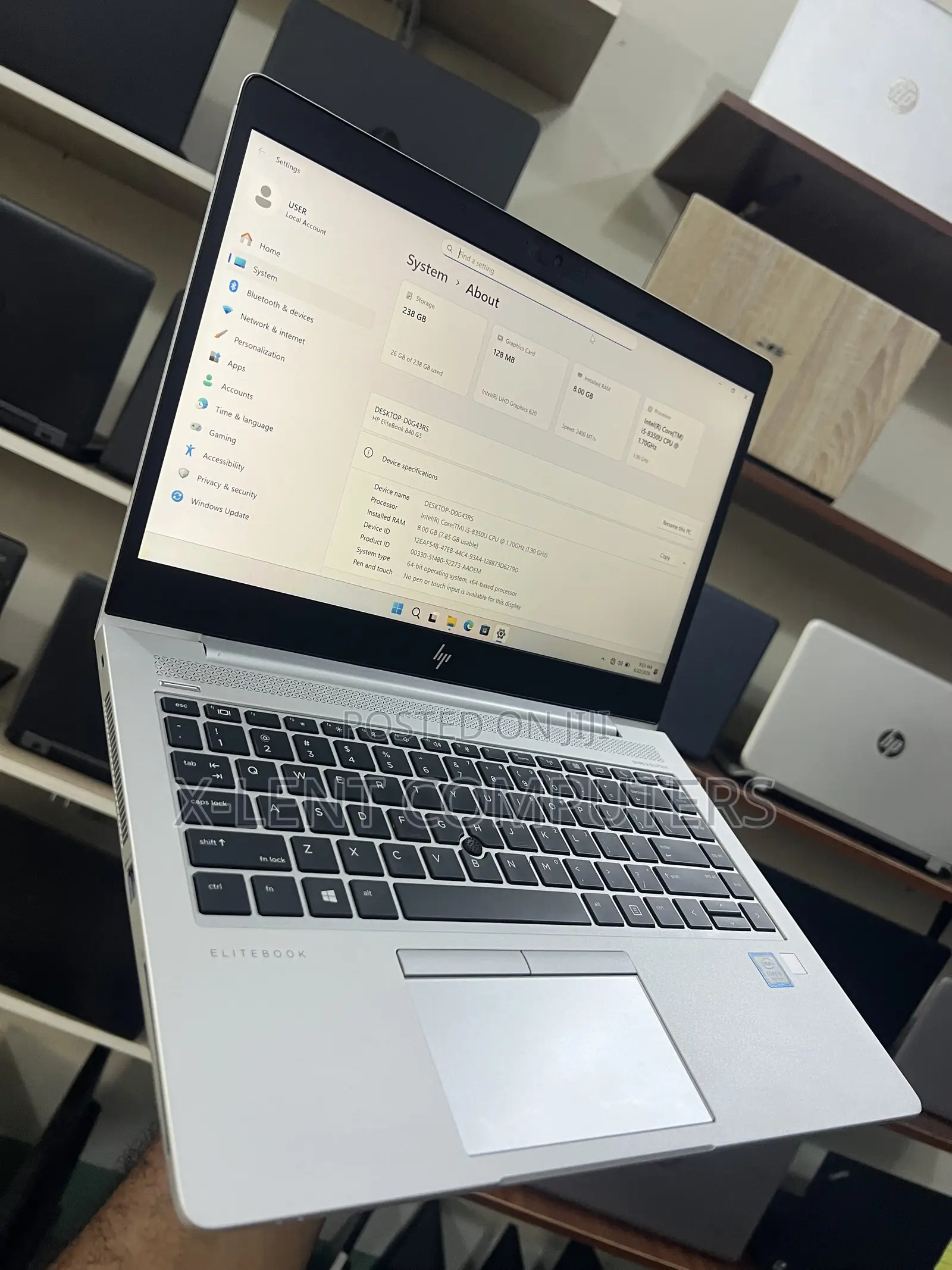 Laptop HP EliteBook 840 G5 8GB Intel Core i5 SSD 256GB