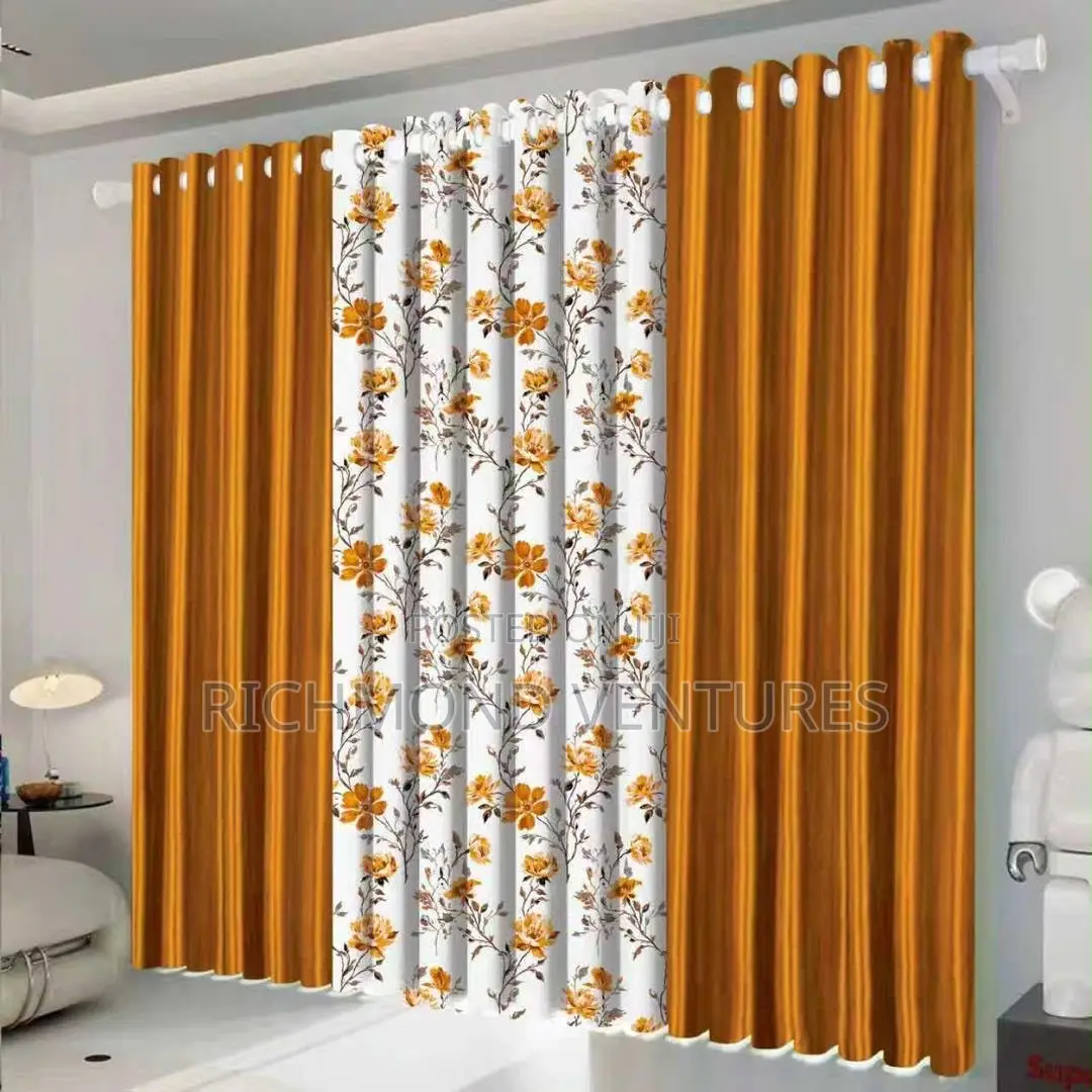 Ultra Modern 3 in 1 Curtains Available in Different Colors