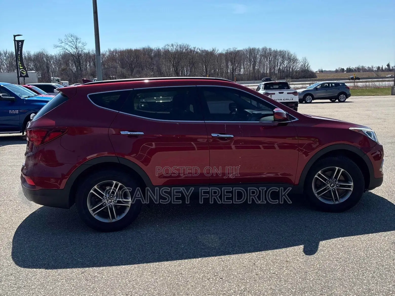 Hyundai Santa Fe SE AWD 2017 Red