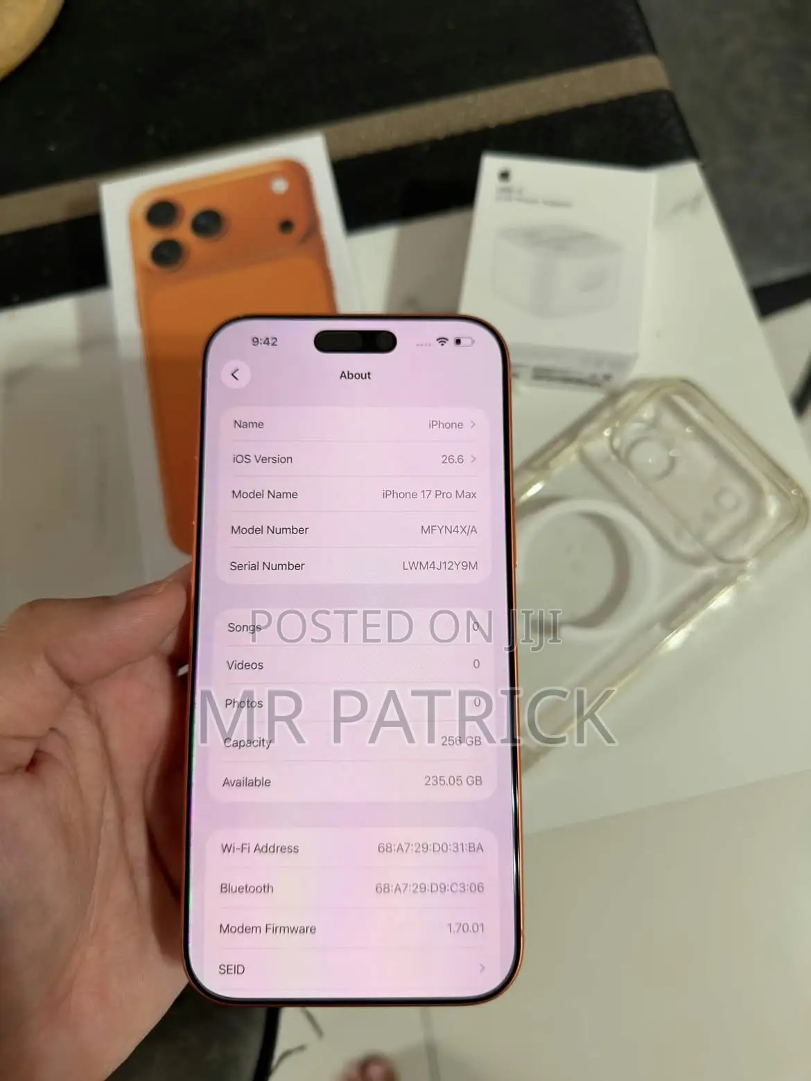 Apple iPhone 17 Pro Max 256 GB Orange
