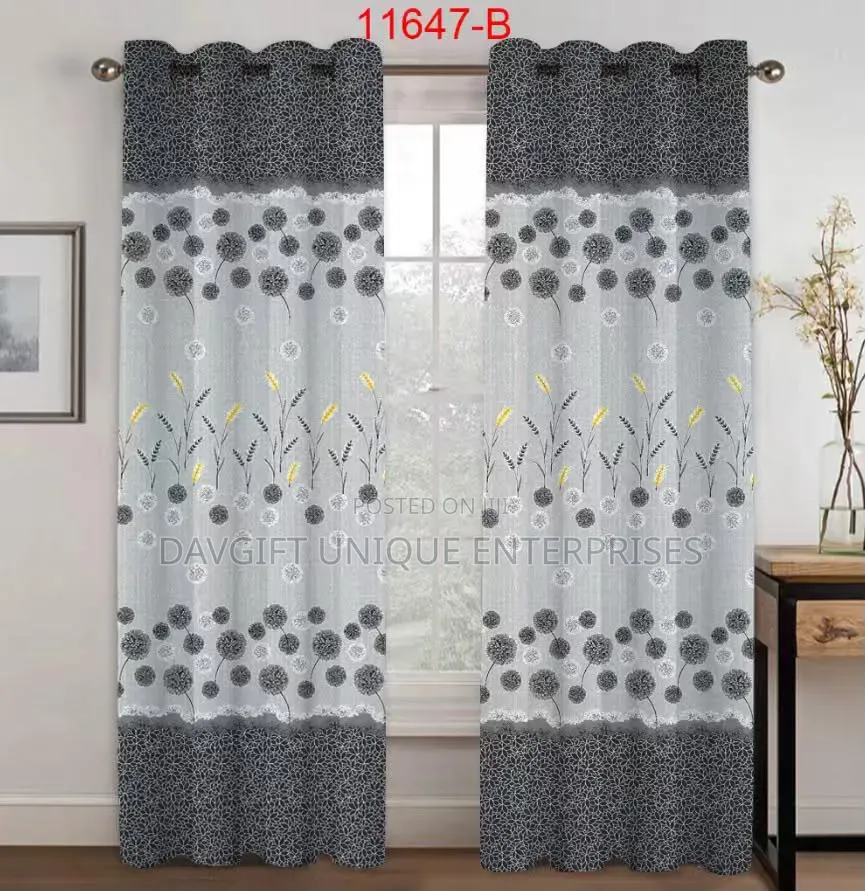 2in1 Pattern Design Curtains