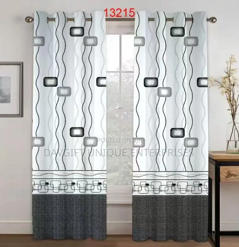 2in1 Pattern Design Curtains