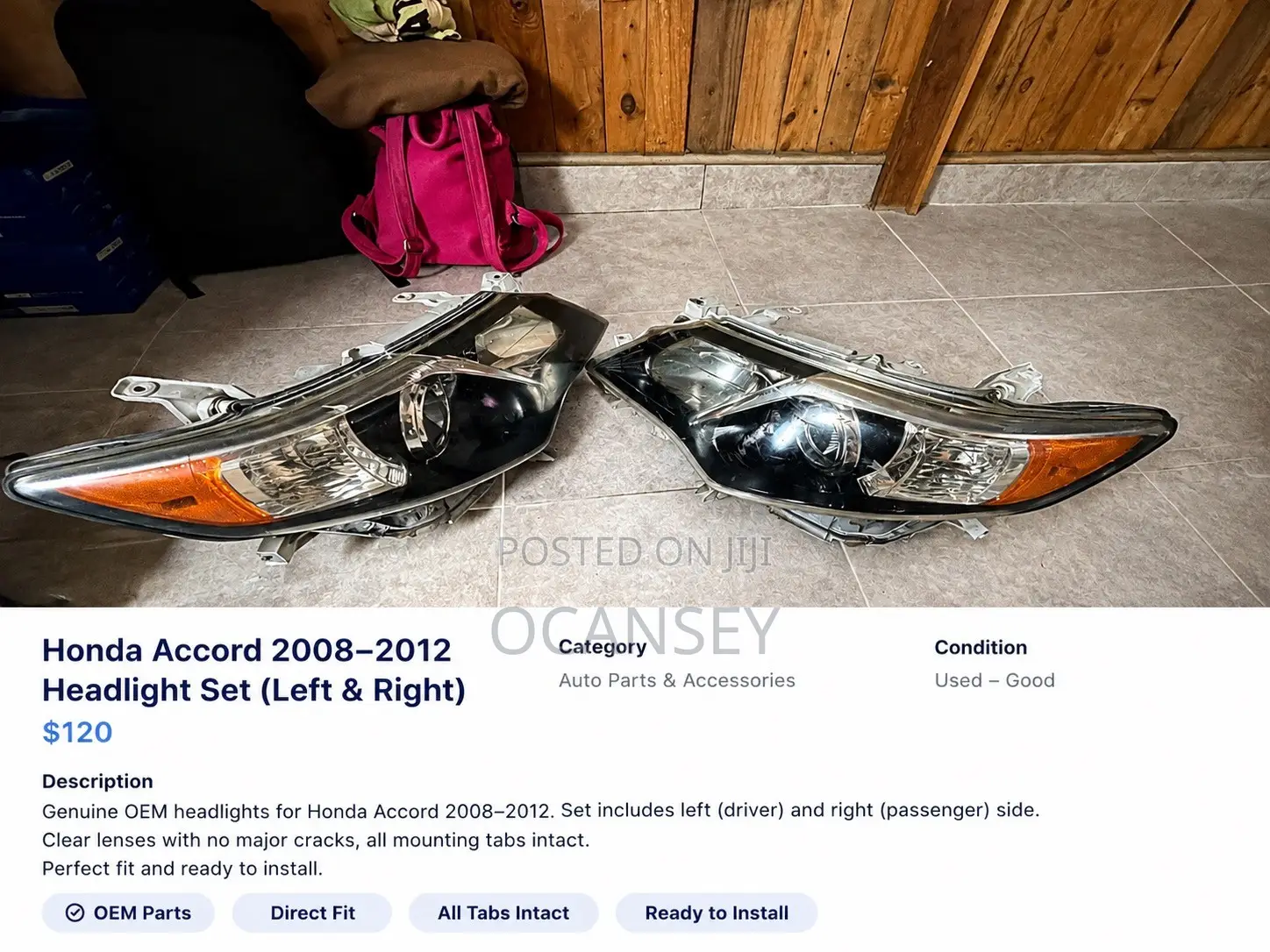 Toyota Camry Headlight Assembly Set – Left Right