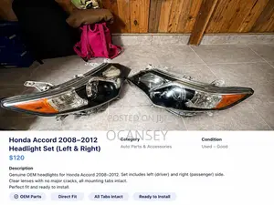 Toyota Camry Headlight Assembly Set – Left Right