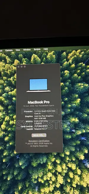 Laptop Apple MacBook Pro 2020 8GB Intel Core i5 SSD 256GB