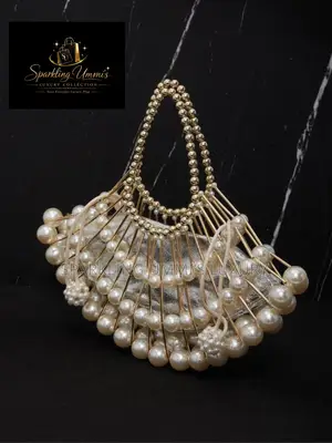 Luxurious Pearl Clutch Bag