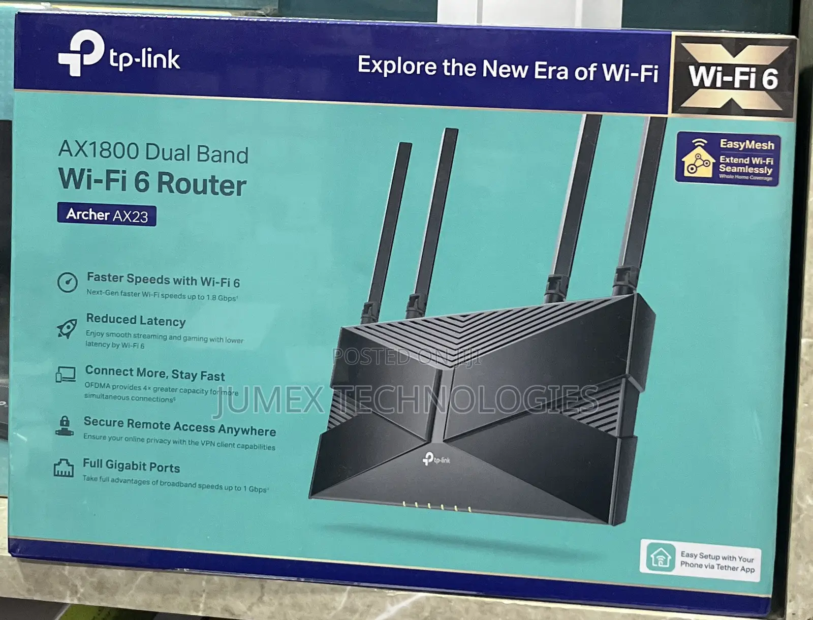 TP-Link Ax1800 Dual Band Wifi 6 Router Archer Ax23