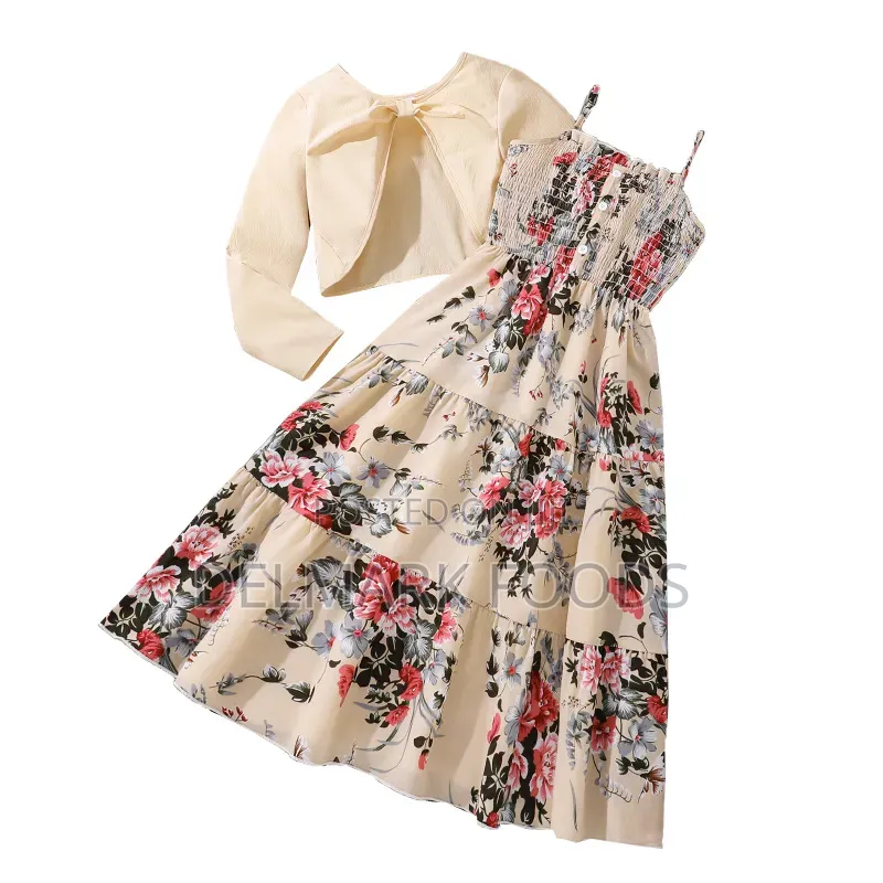 Girls Dresses With Long Sleeve Jacket