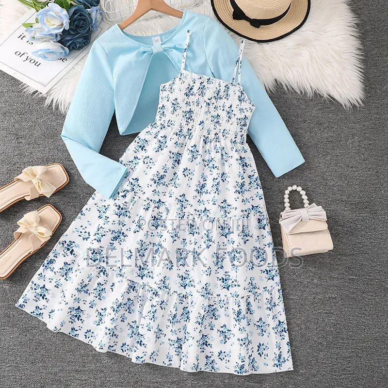 Girls Dresses With Long Sleeve Jacket