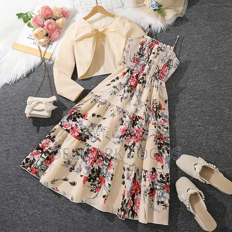 Girls Dresses With Long Sleeve Jacket