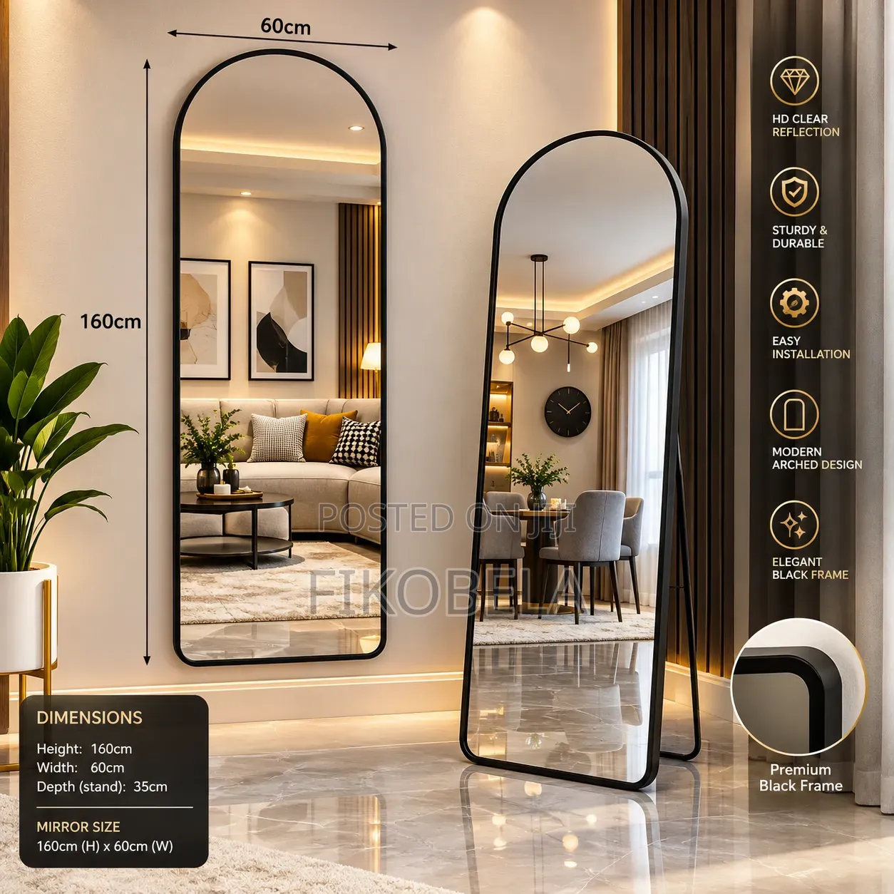 Luxury Standing Mirror