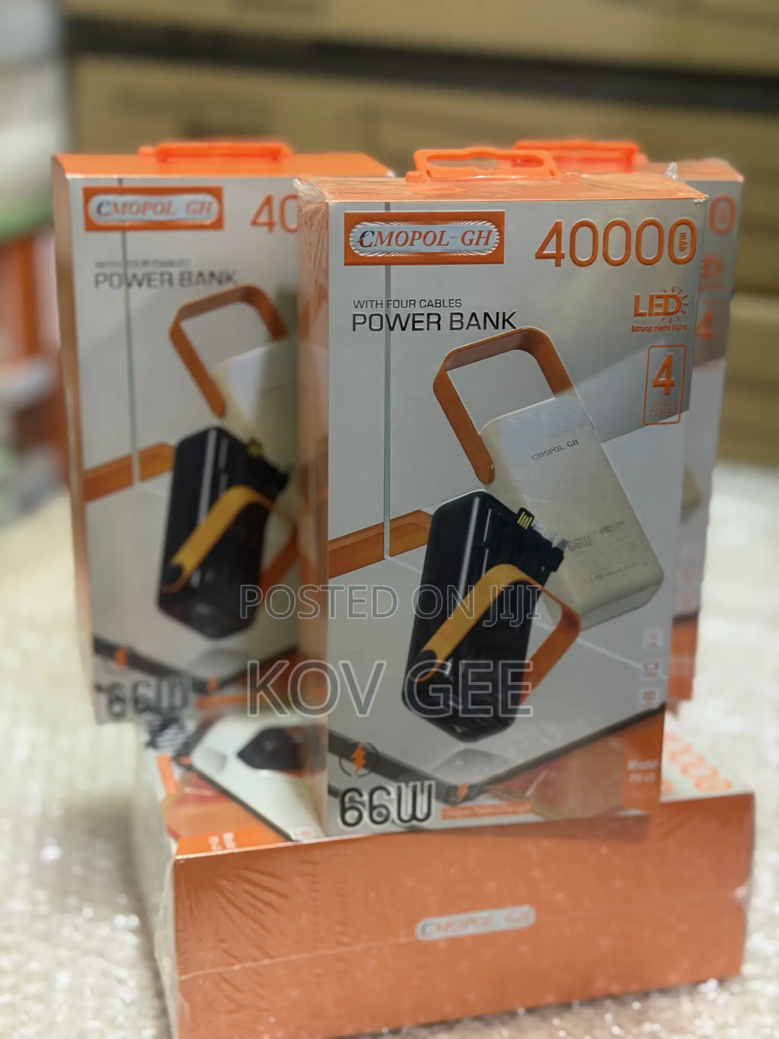 Fast Charging 40,000mAh Power Bank - Black