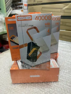 Fast Charging 40,000mAh Power Bank - Black